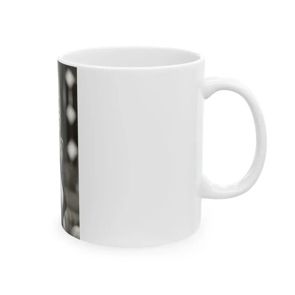 Ingrid Pitt #112 (Vintage Female Icon) White Coffee Mug - Go Mug Yourself