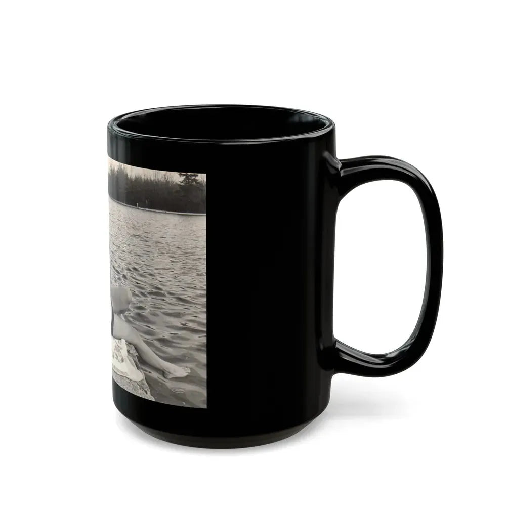 Ingrid Pitt #113 (Vintage Female Icon) Black Coffee Mug - Go Mug Yourself