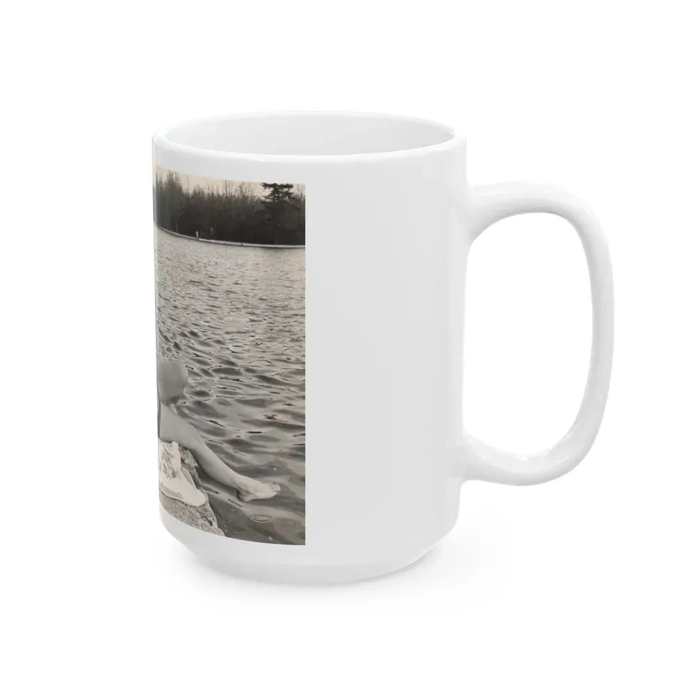 Ingrid Pitt #113 (Vintage Female Icon) White Coffee Mug - Go Mug Yourself