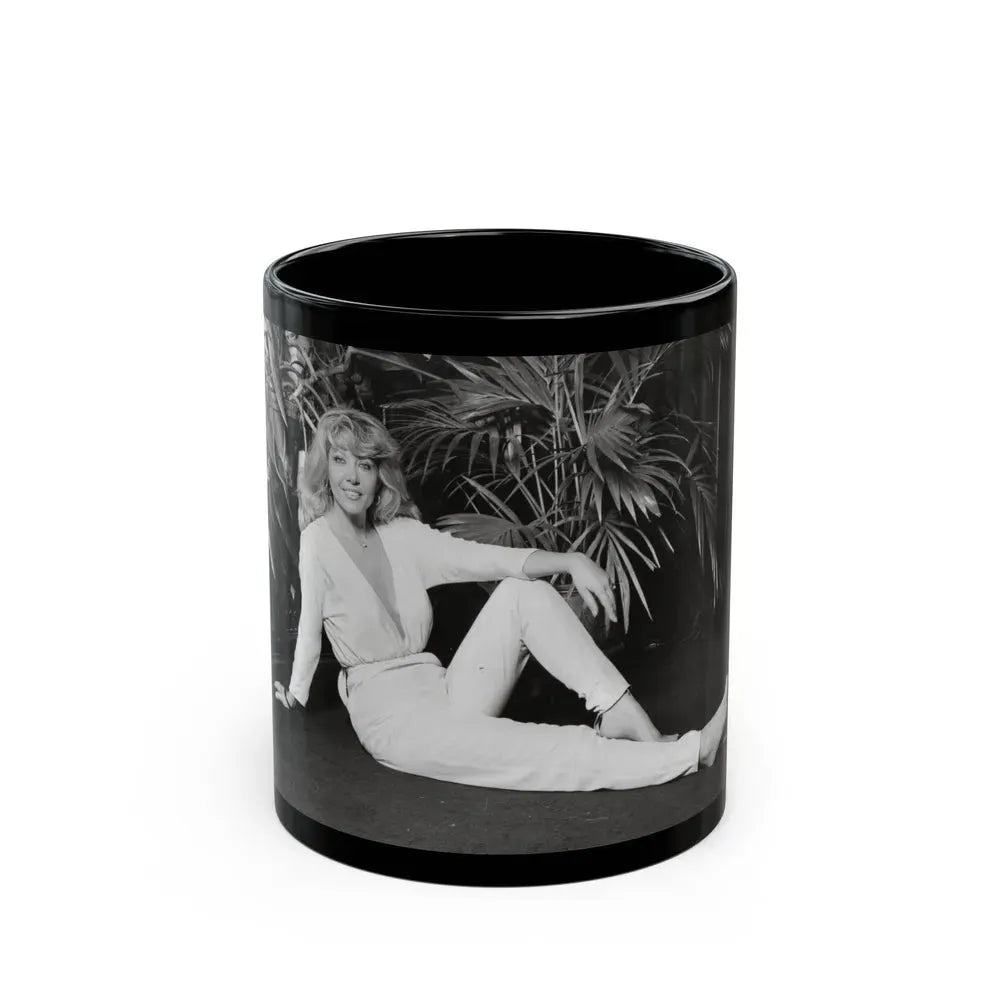 Ingrid Pitt #114 (Vintage Female Icon) Black Coffee Mug 11oz - Go Mug Yourself
