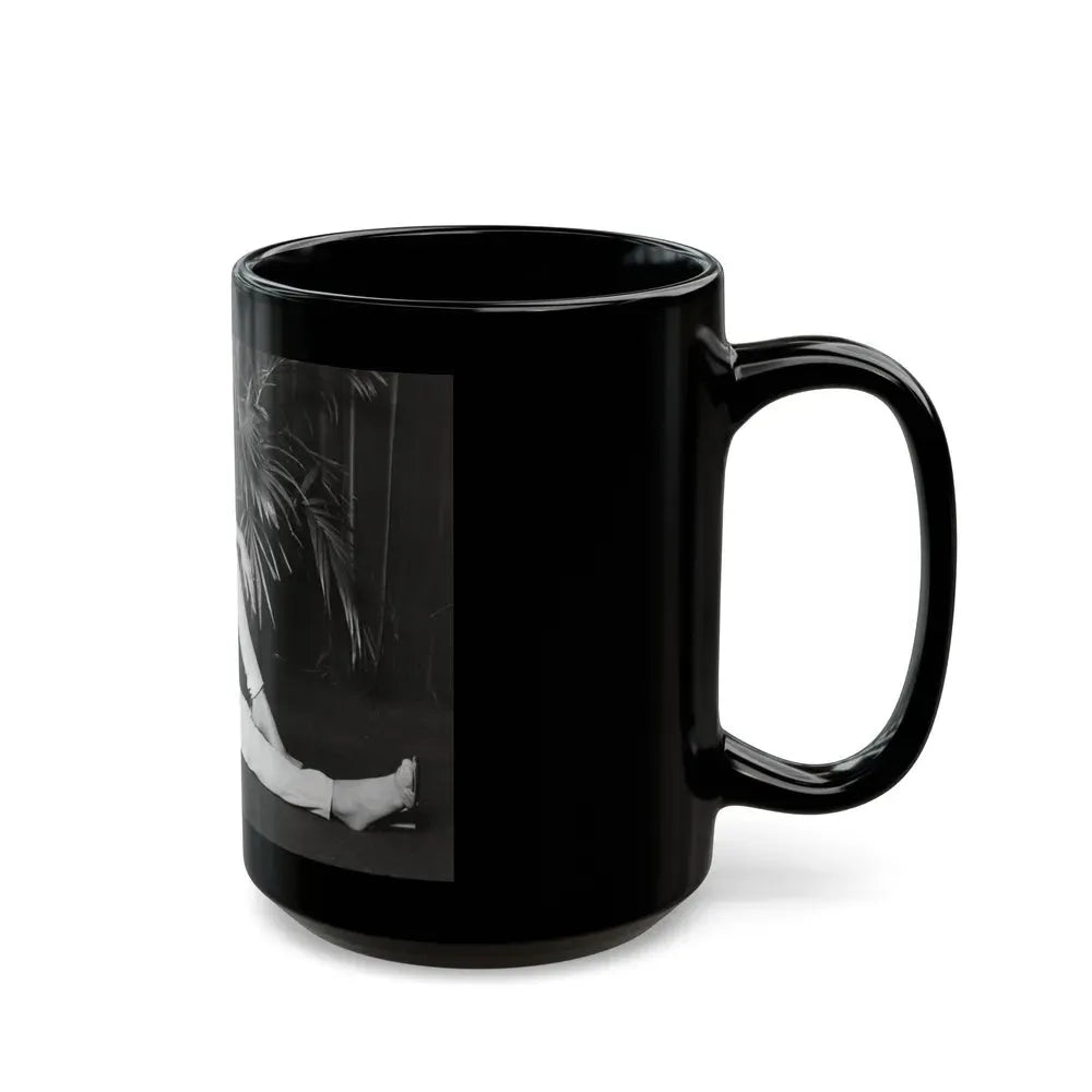 Ingrid Pitt #114 (Vintage Female Icon) Black Coffee Mug - Go Mug Yourself