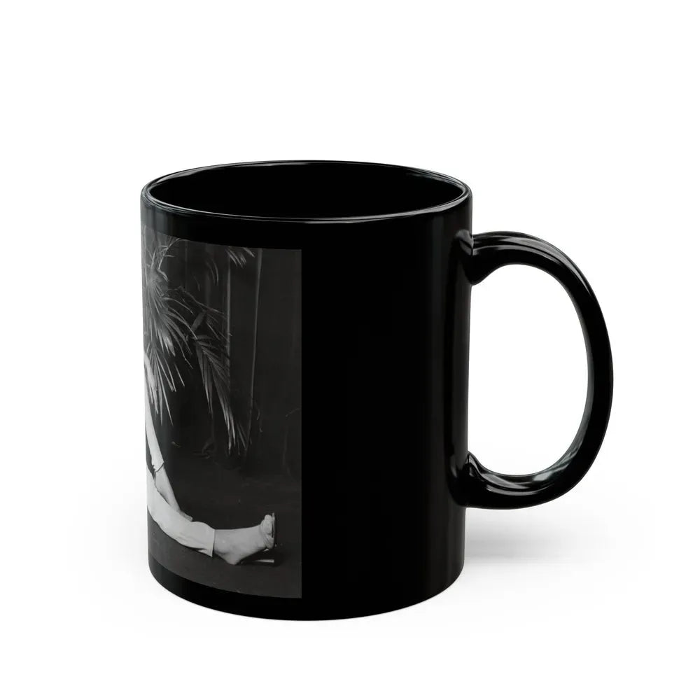 Ingrid Pitt #114 (Vintage Female Icon) Black Coffee Mug - Go Mug Yourself