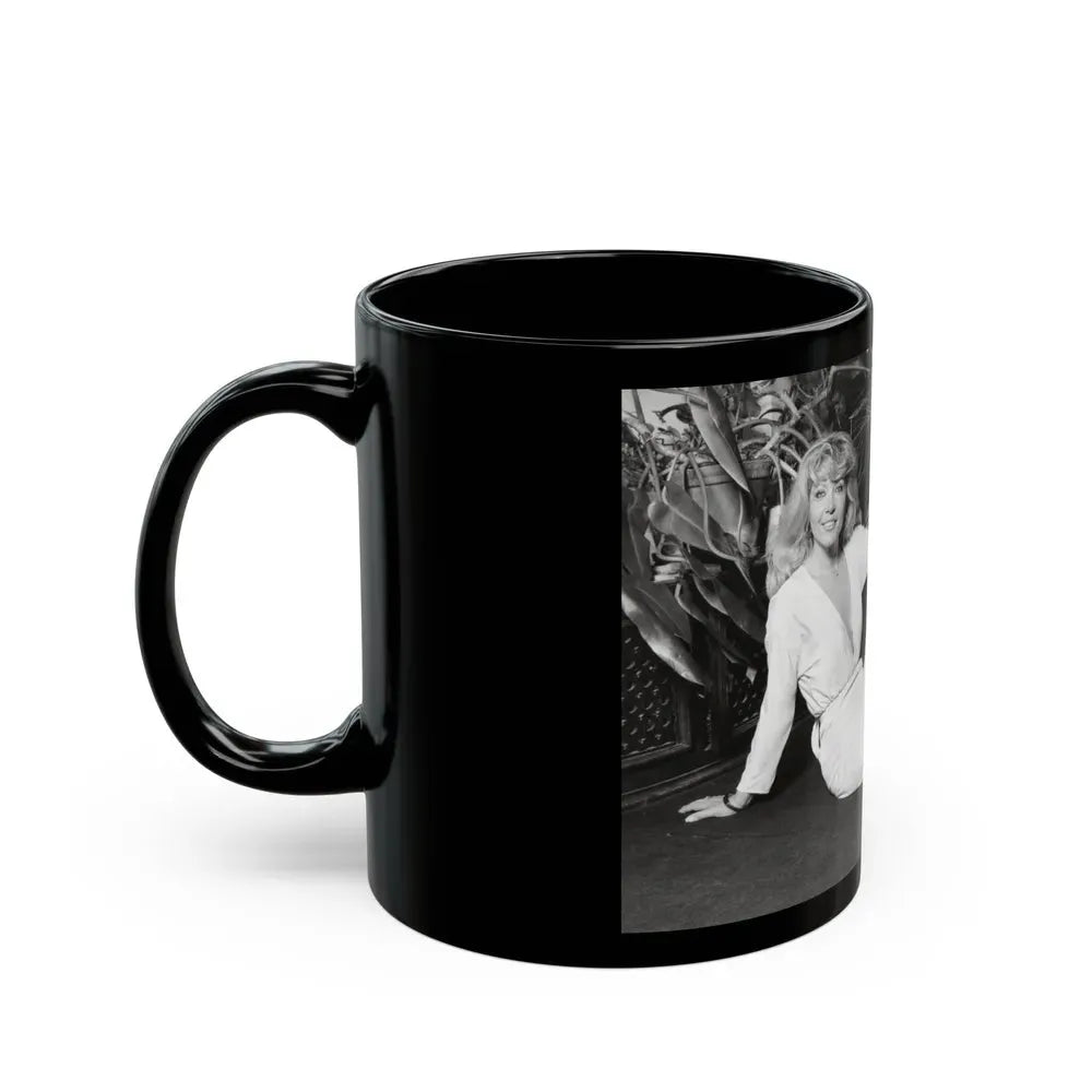 Ingrid Pitt #114 (Vintage Female Icon) Black Coffee Mug - Go Mug Yourself