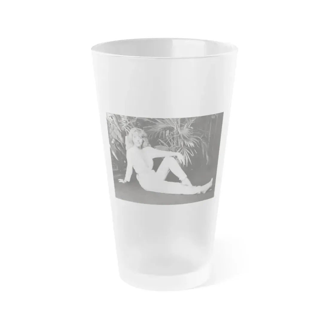 Ingrid Pitt #114 (Vintage Female Icon) Frosted Pint Glass 16oz 16oz Frosted - Go Mug Yourself