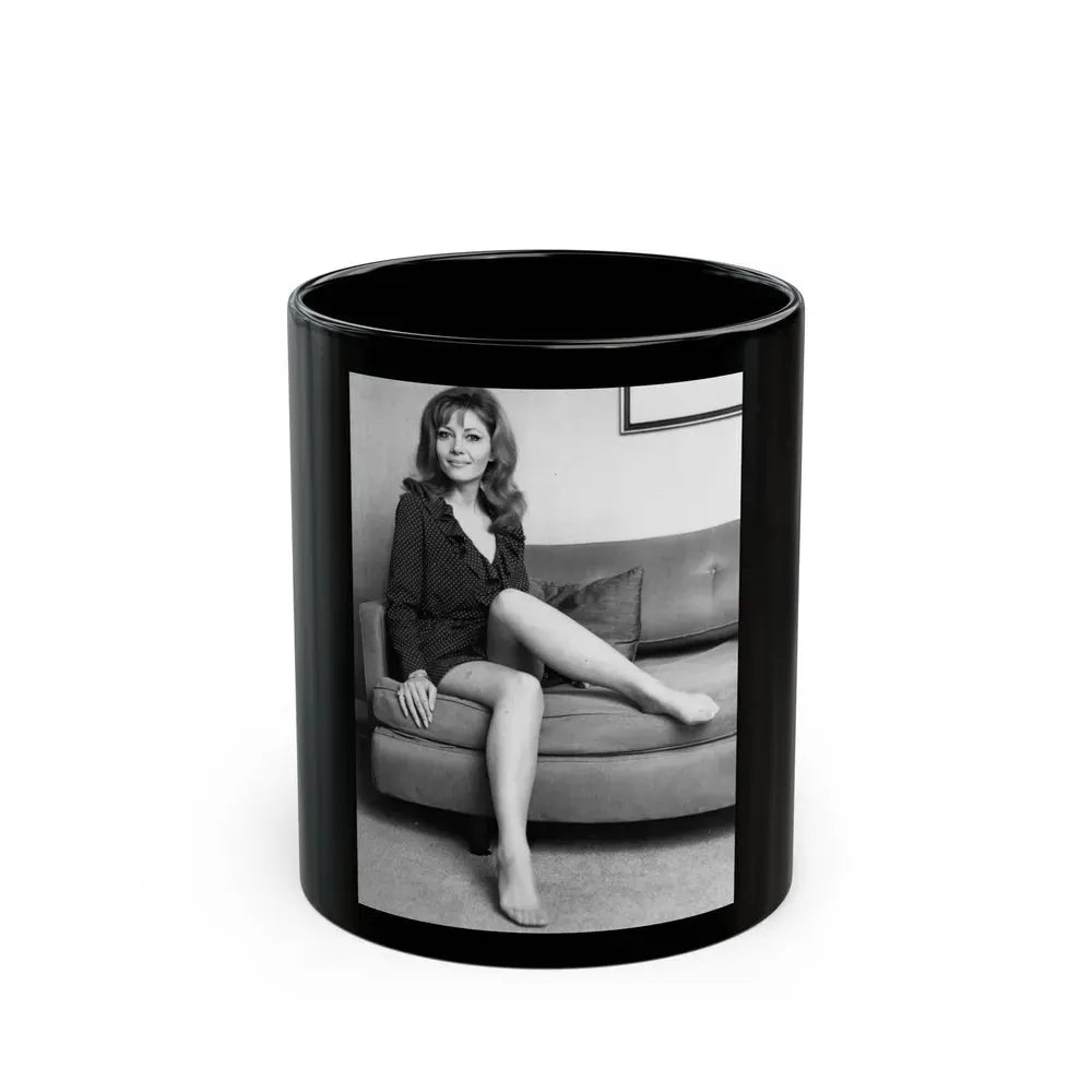 Ingrid Pitt #115 (Vintage Female Icon) Black Coffee Mug 11oz - Go Mug Yourself