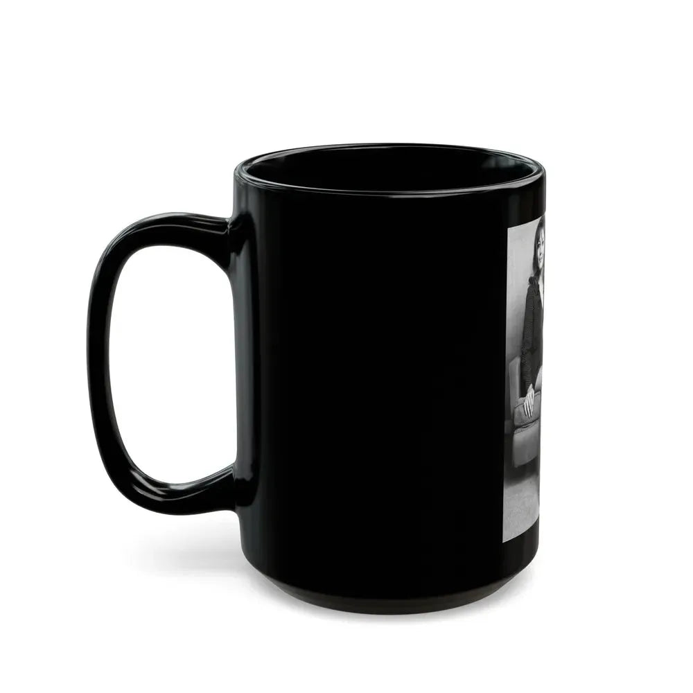 Ingrid Pitt #115 (Vintage Female Icon) Black Coffee Mug - Go Mug Yourself