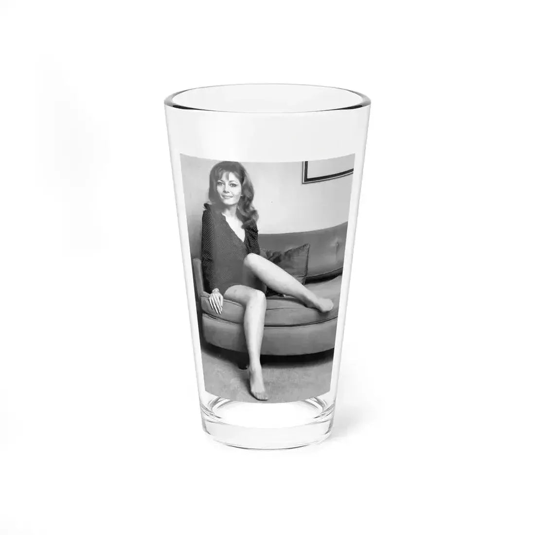 Ingrid Pitt #115 (Vintage Female Icon) Pint Glass 16oz 16oz - Go Mug Yourself
