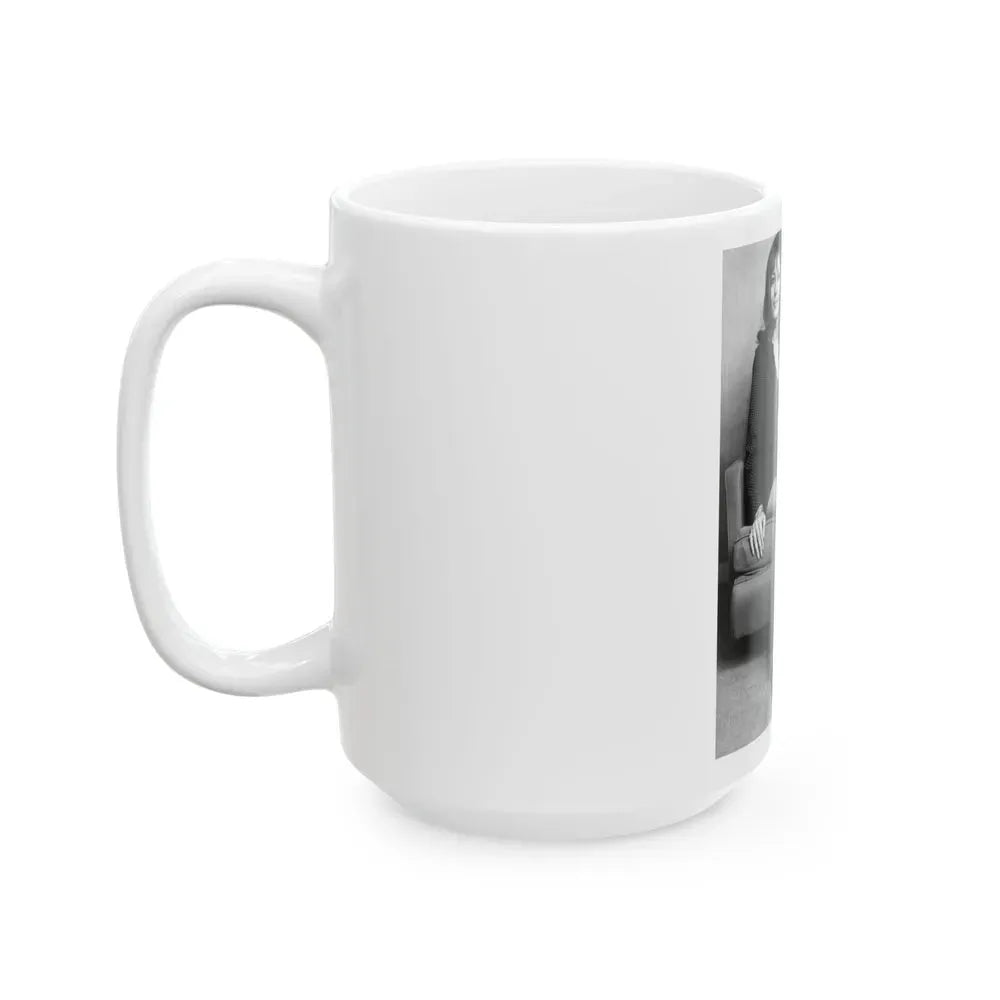 Ingrid Pitt #115 (Vintage Female Icon) White Coffee Mug - Go Mug Yourself