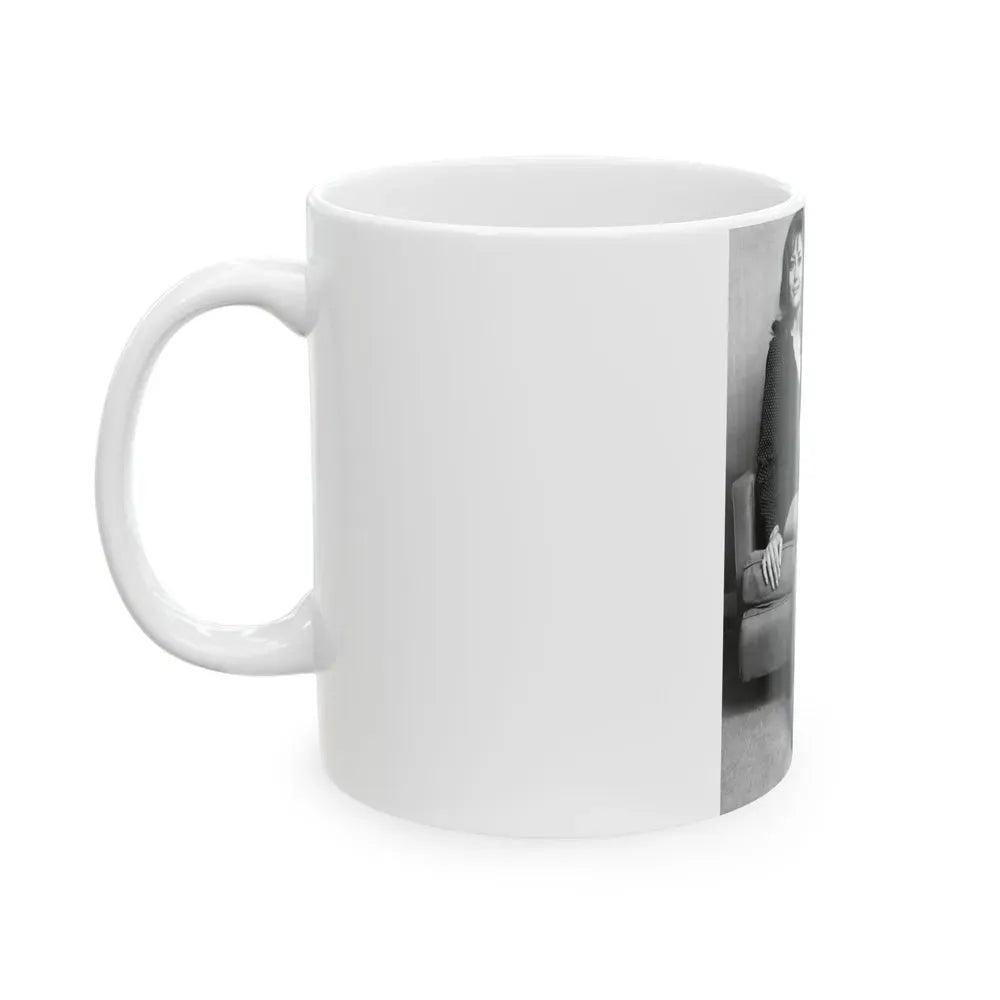 Ingrid Pitt #115 (Vintage Female Icon) White Coffee Mug - Go Mug Yourself