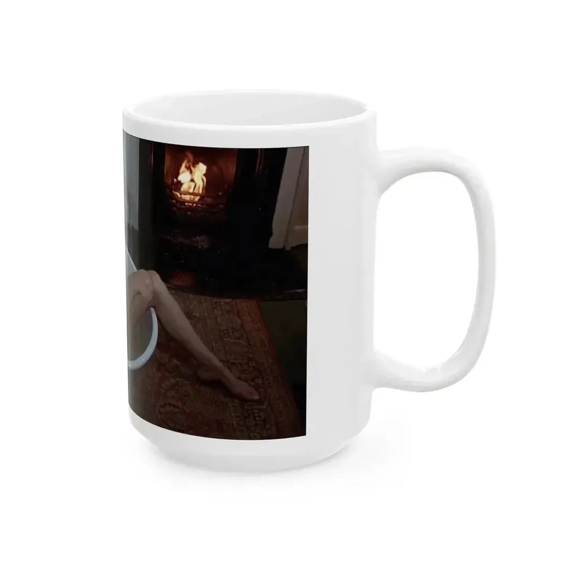 Ingrid Pitt #116 - Topless (Vintage Female Icon) White Coffee Mug - Go Mug Yourself
