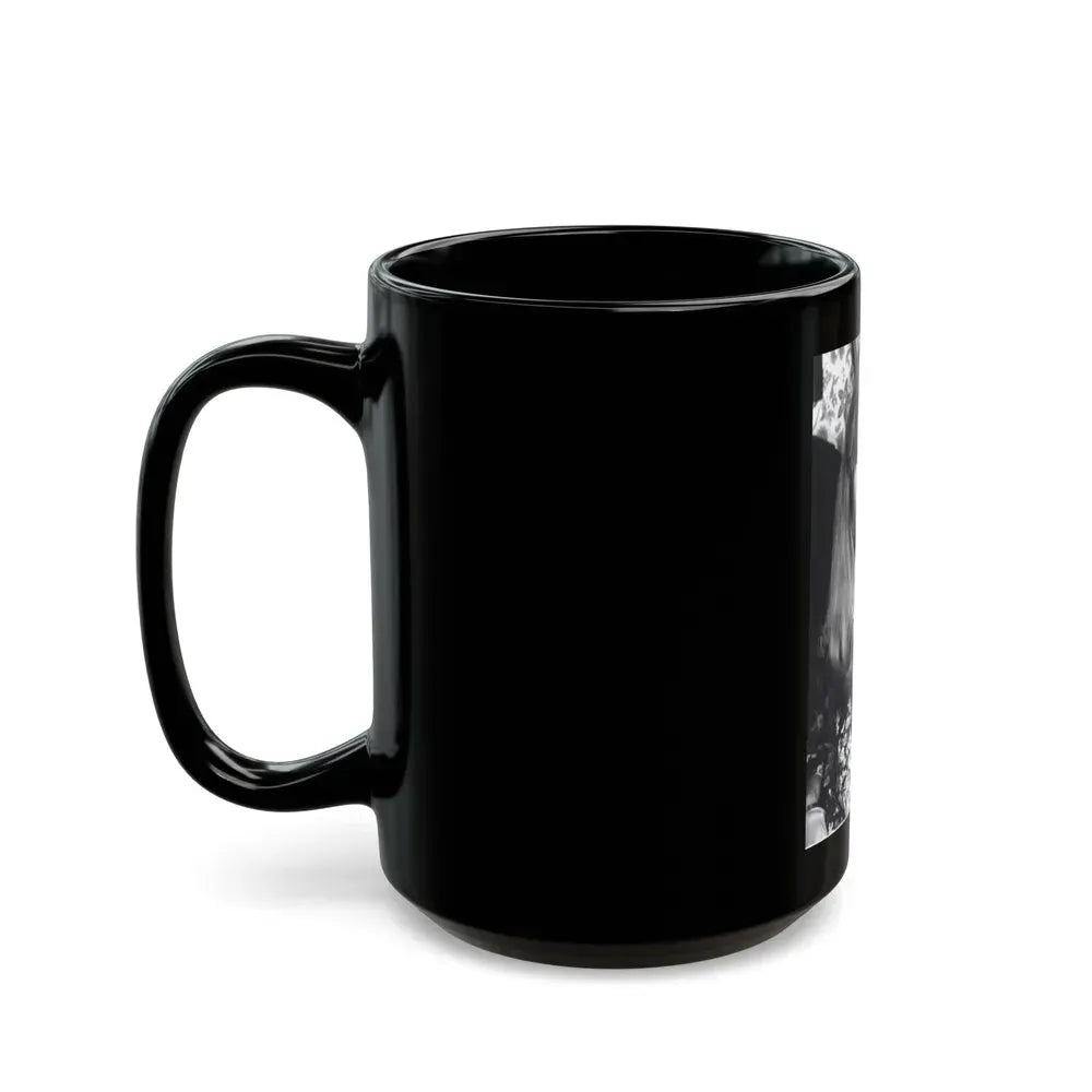 Ingrid Pitt #118 (Vintage Female Icon) Black Coffee Mug - Go Mug Yourself