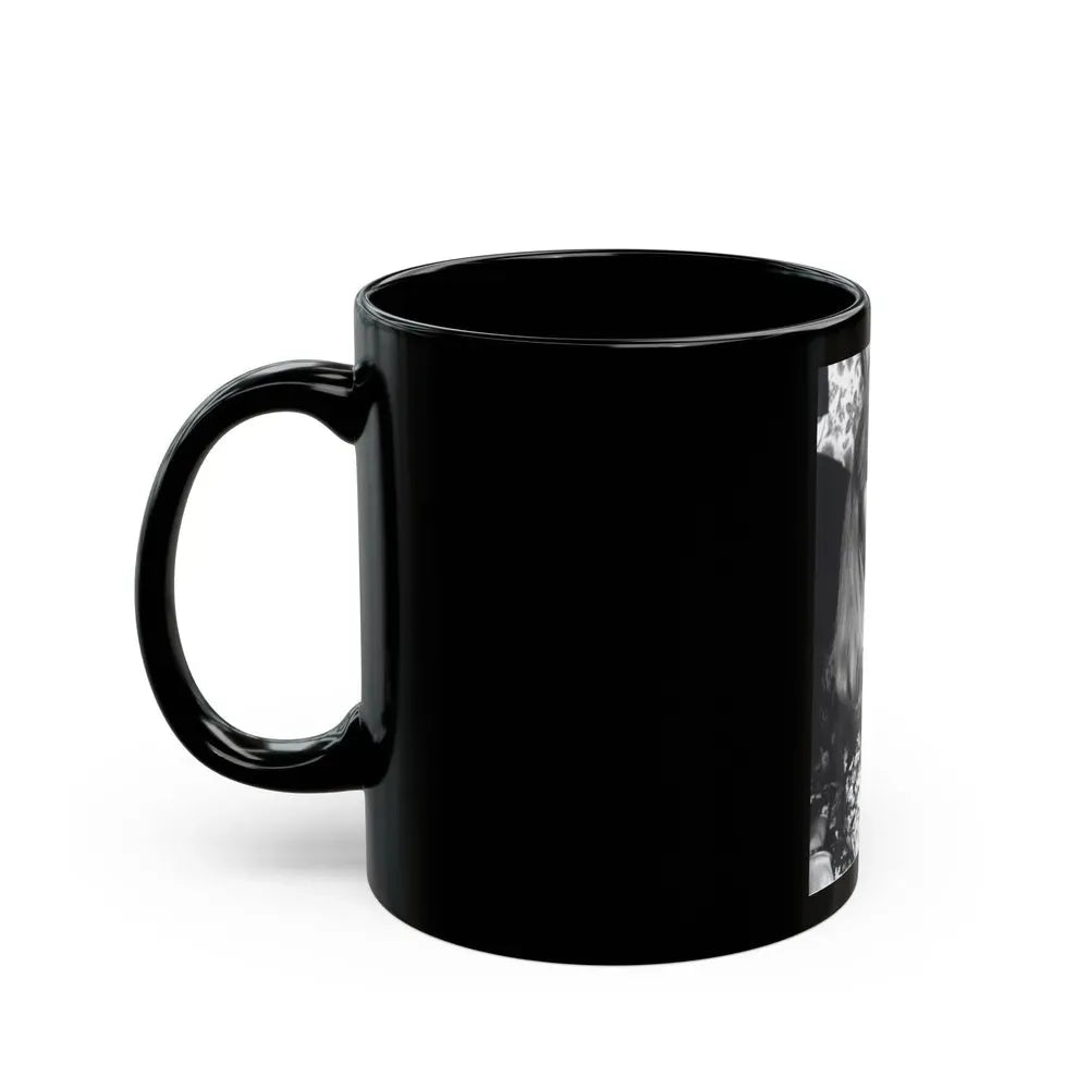 Ingrid Pitt #118 (Vintage Female Icon) Black Coffee Mug - Go Mug Yourself