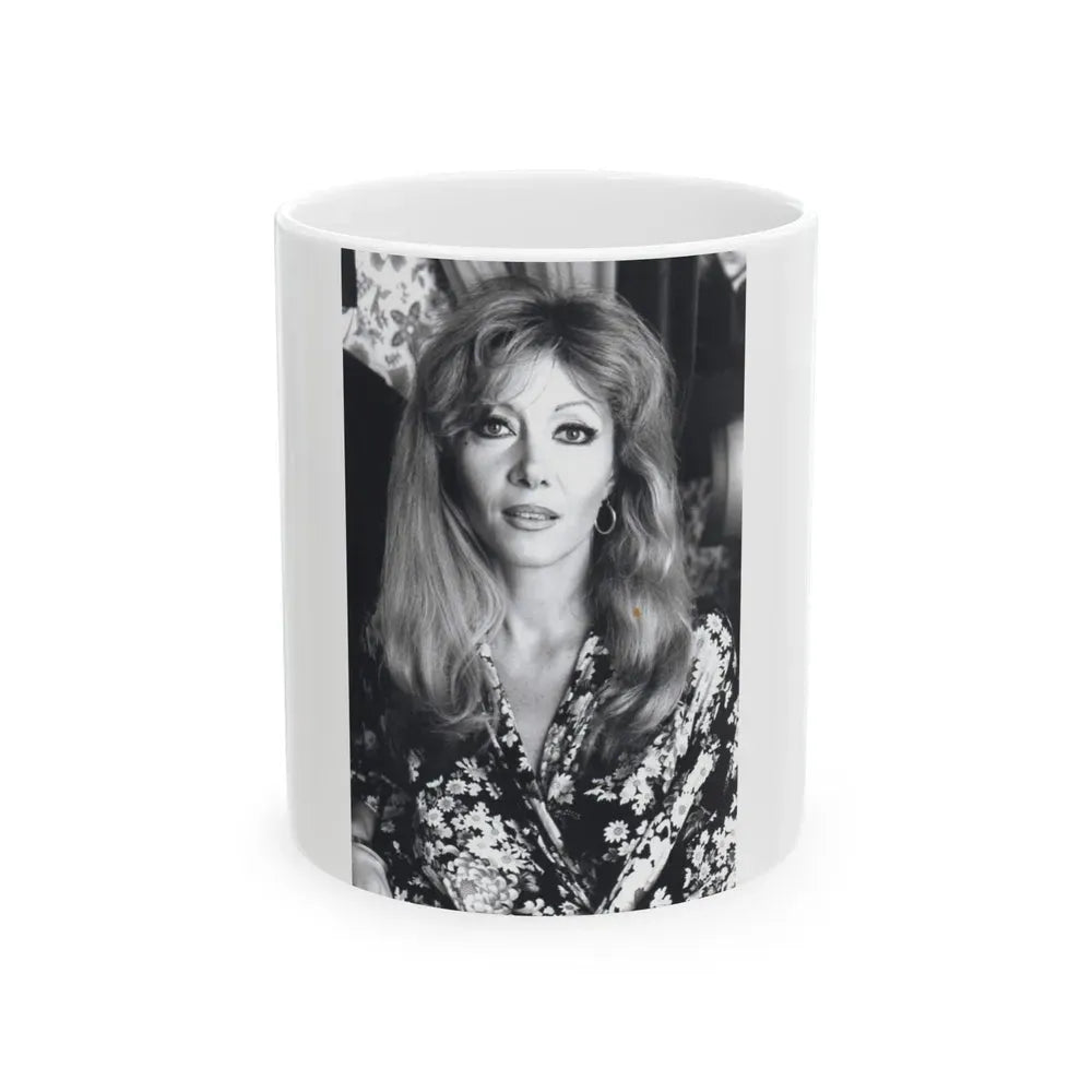 Ingrid Pitt #118 (Vintage Female Icon) White Coffee Mug 11oz - Go Mug Yourself