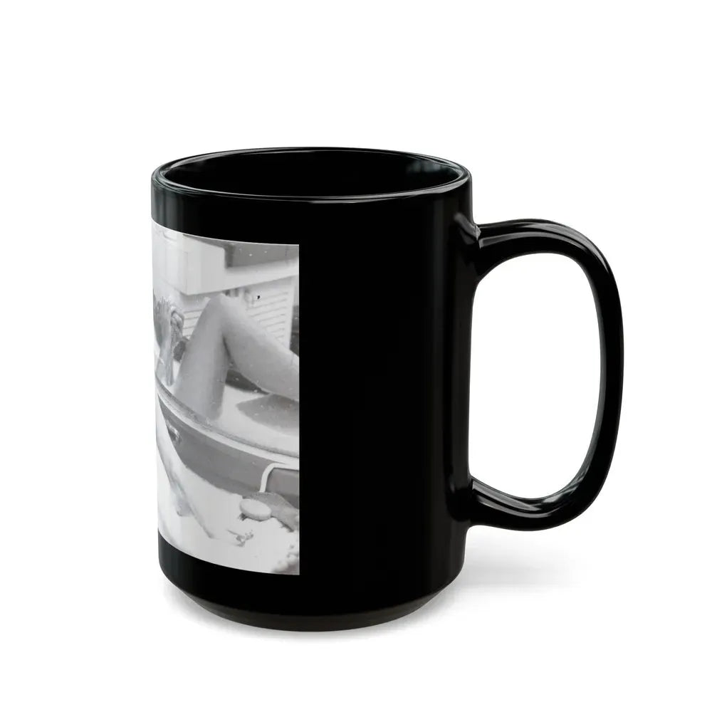 Ingrid Pitt #119 (Vintage Female Icon) Black Coffee Mug - Go Mug Yourself