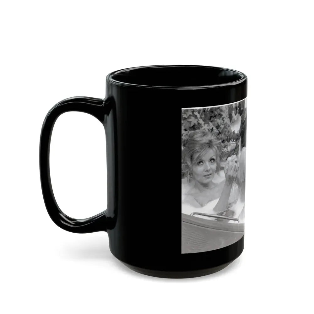 Ingrid Pitt #119 (Vintage Female Icon) Black Coffee Mug - Go Mug Yourself