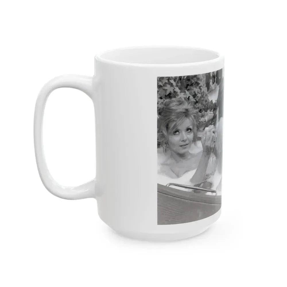 Ingrid Pitt #119 (Vintage Female Icon) White Coffee Mug - Go Mug Yourself