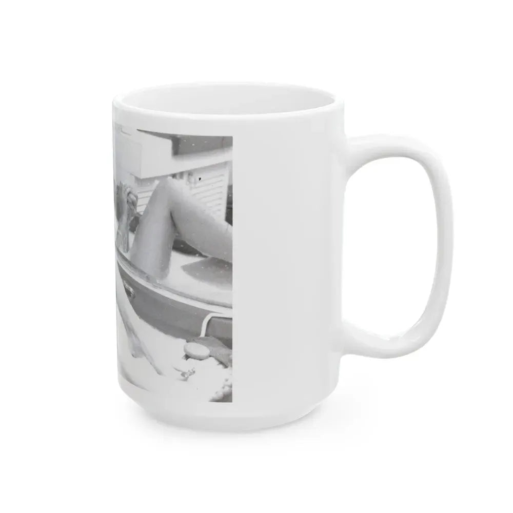 Ingrid Pitt #119 (Vintage Female Icon) White Coffee Mug - Go Mug Yourself