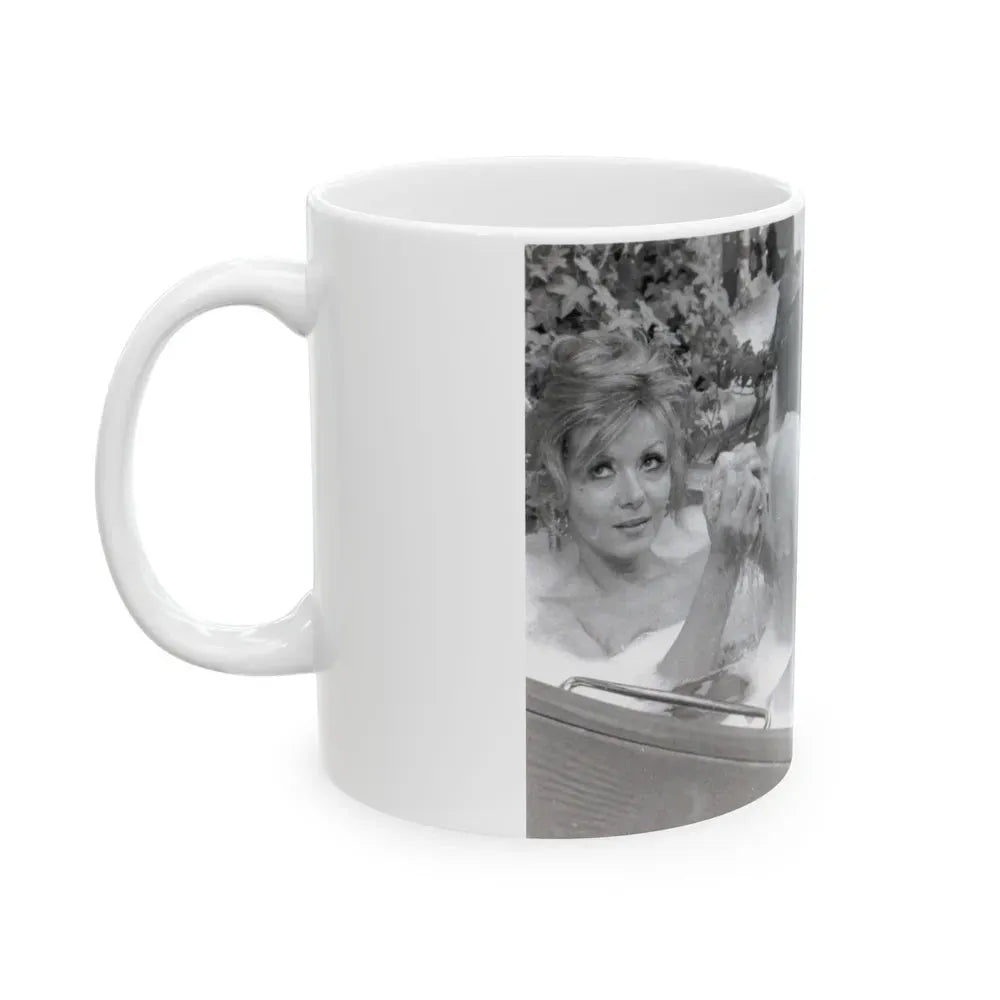 Ingrid Pitt #119 (Vintage Female Icon) White Coffee Mug - Go Mug Yourself