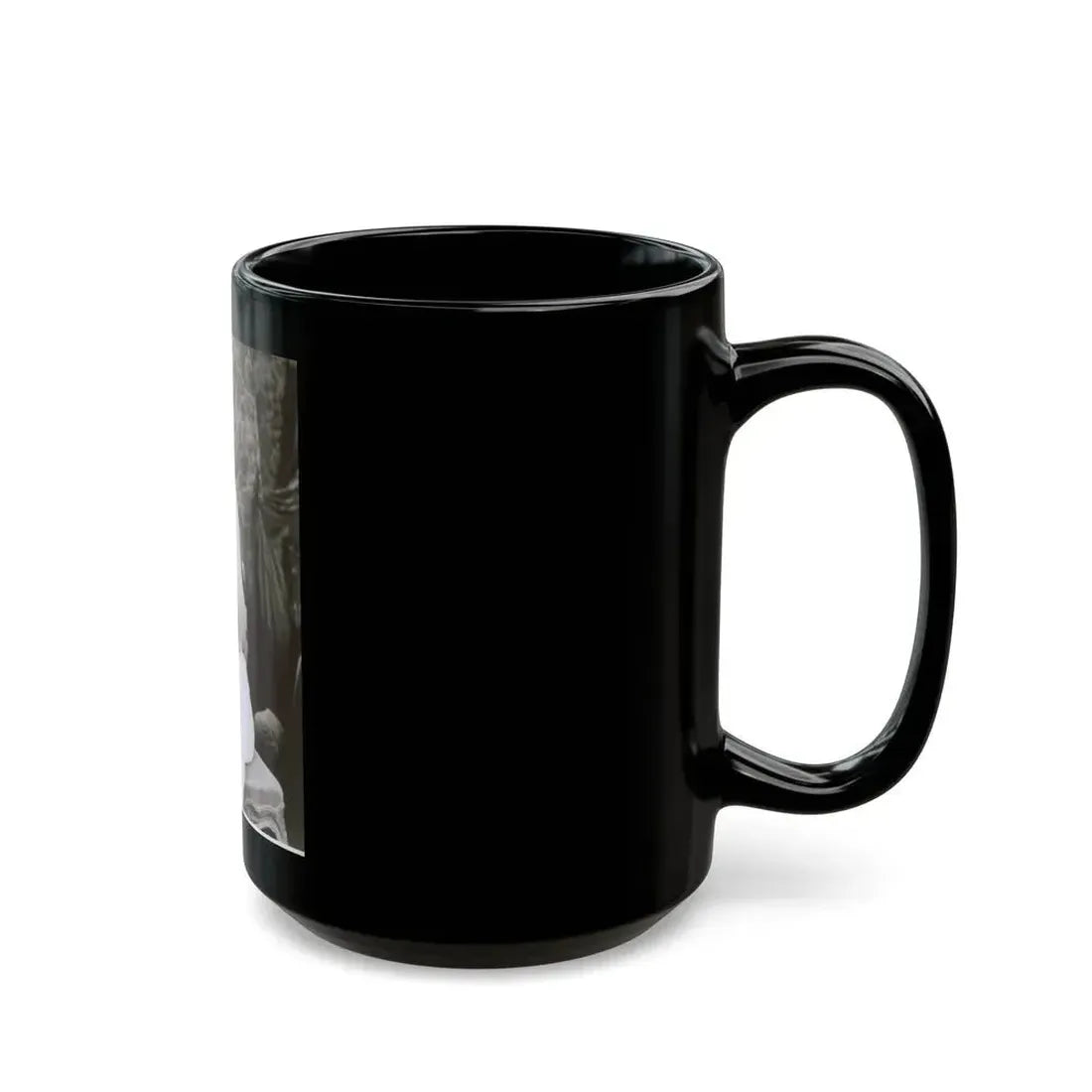 Ingrid Pitt #124 - Topless (Vintage Female Icon) Black Coffee Mug - Go Mug Yourself