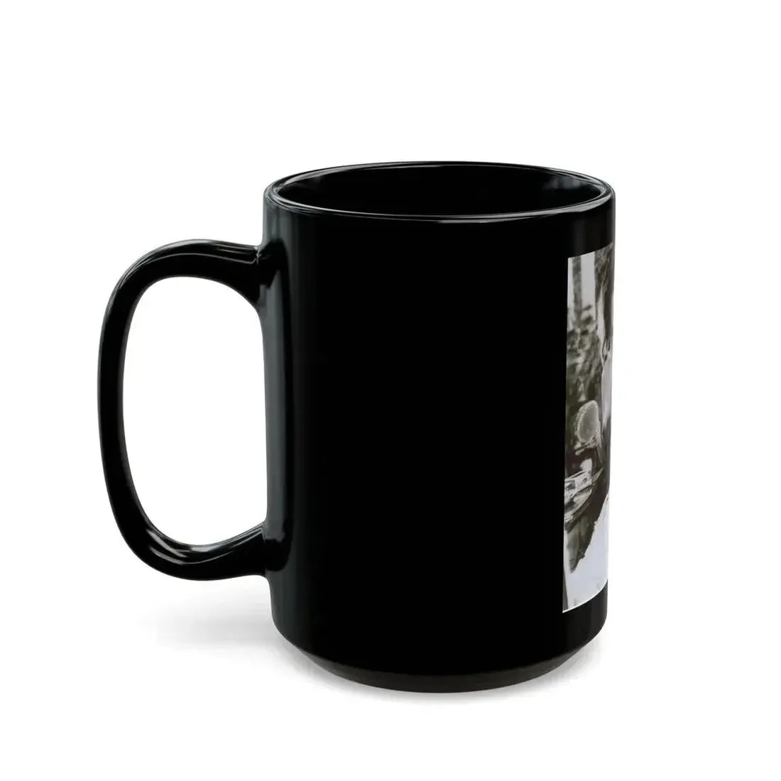 Ingrid Pitt #124 - Topless (Vintage Female Icon) Black Coffee Mug - Go Mug Yourself