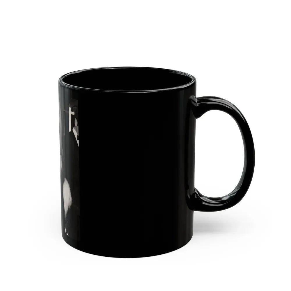 Ingrid Pitt #125 (Vintage Female Icon) Black Coffee Mug - Go Mug Yourself
