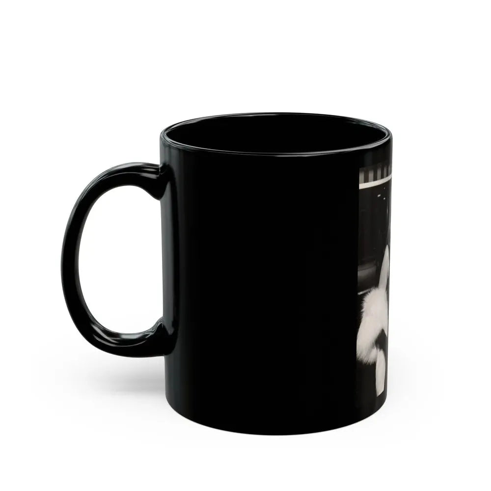 Ingrid Pitt #125 (Vintage Female Icon) Black Coffee Mug - Go Mug Yourself