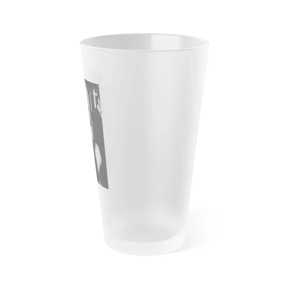 Ingrid Pitt #125 (Vintage Female Icon) Frosted Pint Glass 16oz - Go Mug Yourself