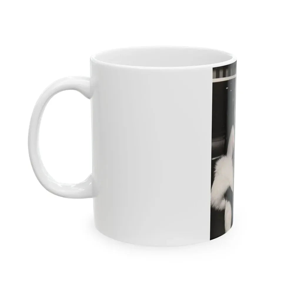 Ingrid Pitt #125 (Vintage Female Icon) White Coffee Mug - Go Mug Yourself
