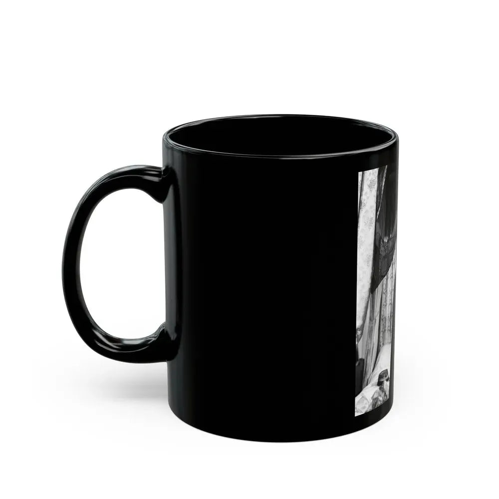 Ingrid Pitt #128 (Vintage Female Icon) Black Coffee Mug - Go Mug Yourself