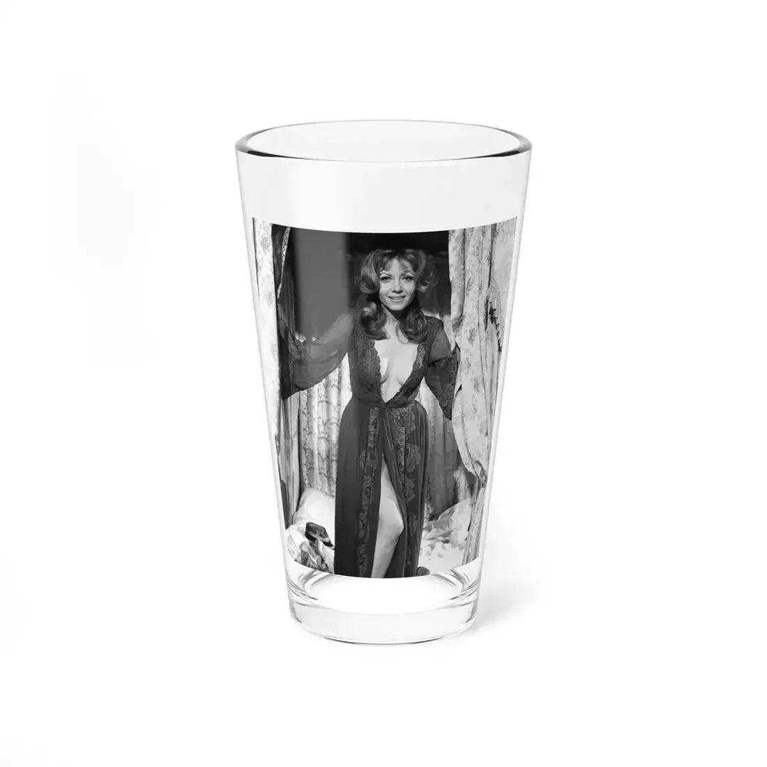 Ingrid Pitt #128 (Vintage Female Icon) Pint Glass 16oz 16oz - Go Mug Yourself