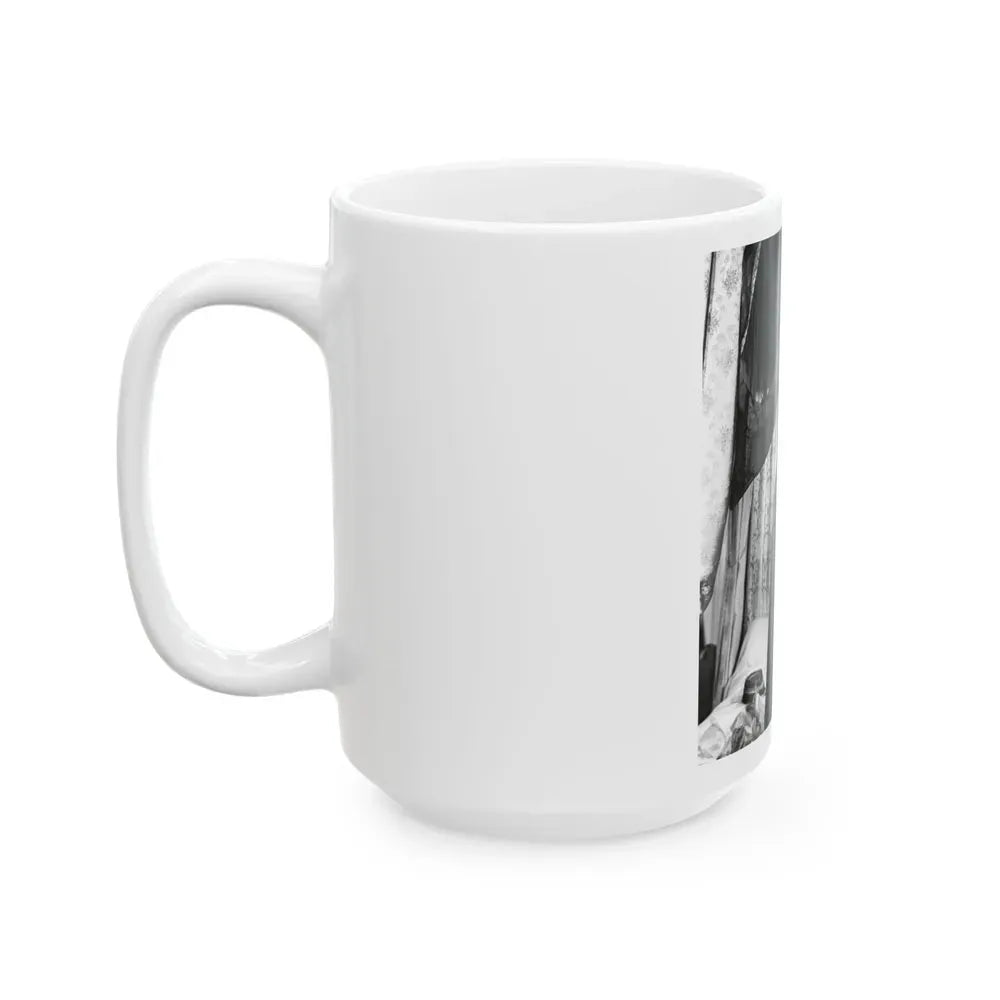 Ingrid Pitt #128 (Vintage Female Icon) White Coffee Mug - Go Mug Yourself
