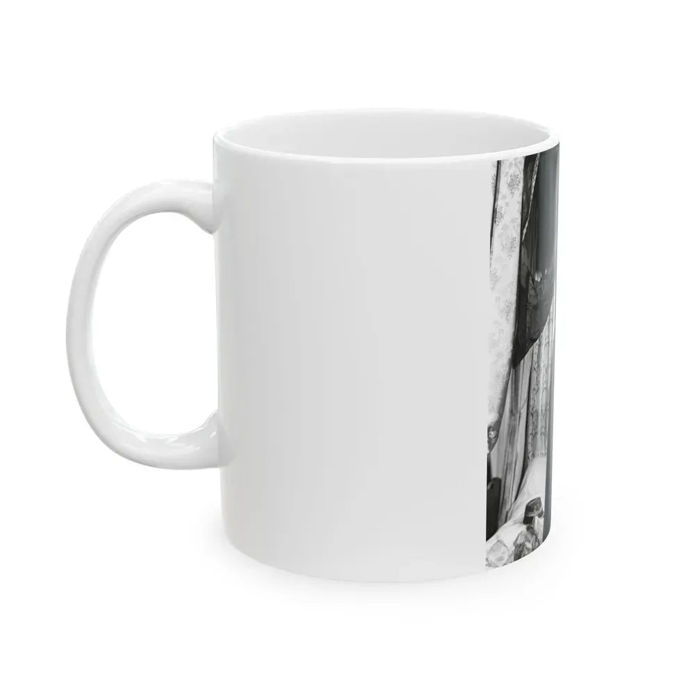 Ingrid Pitt #128 (Vintage Female Icon) White Coffee Mug - Go Mug Yourself