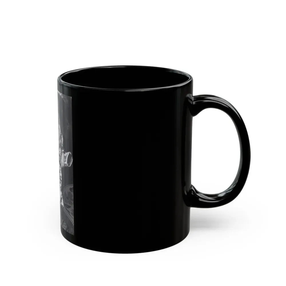 Ingrid Pitt #130 (Vintage Female Icon) Black Coffee Mug - Go Mug Yourself