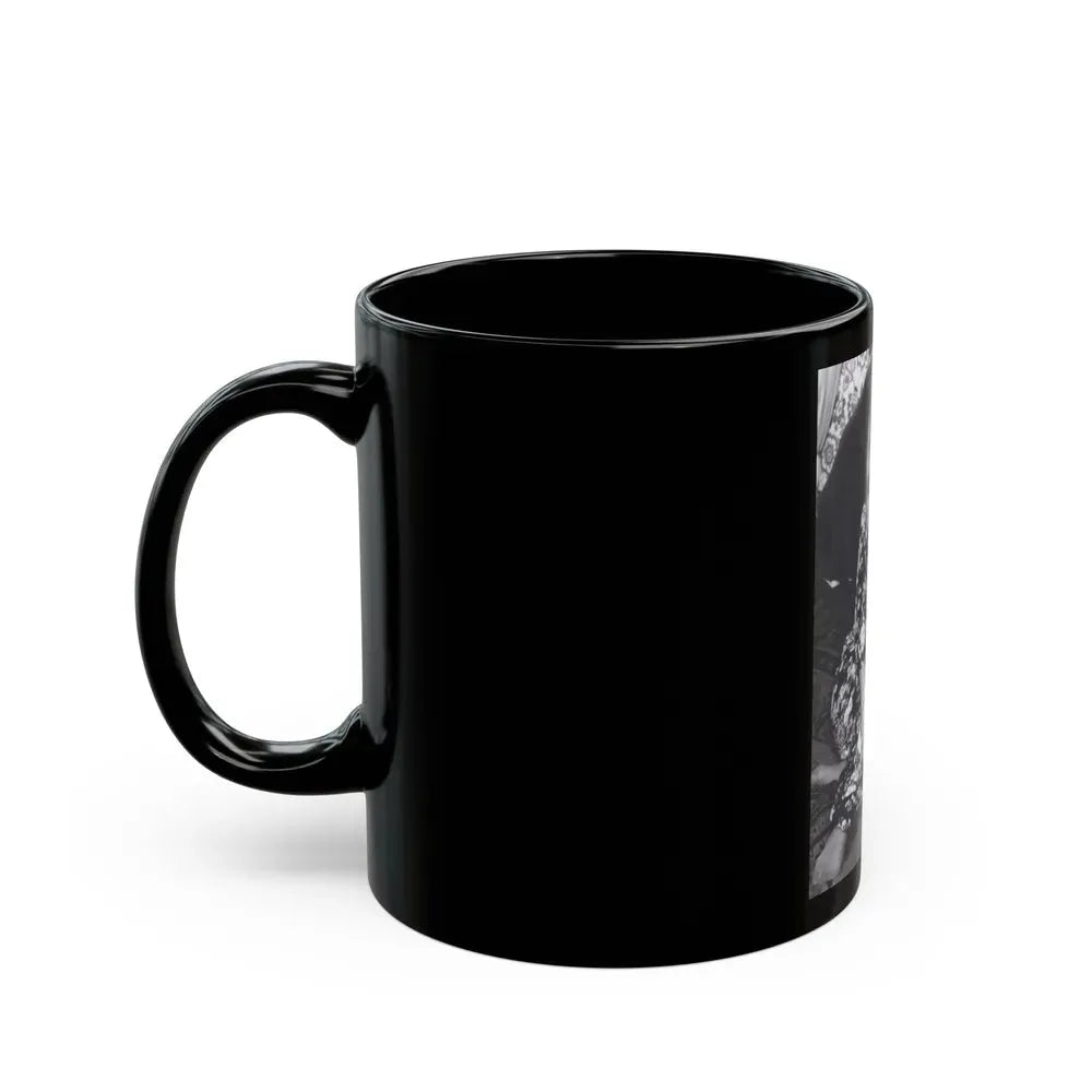 Ingrid Pitt #130 (Vintage Female Icon) Black Coffee Mug - Go Mug Yourself