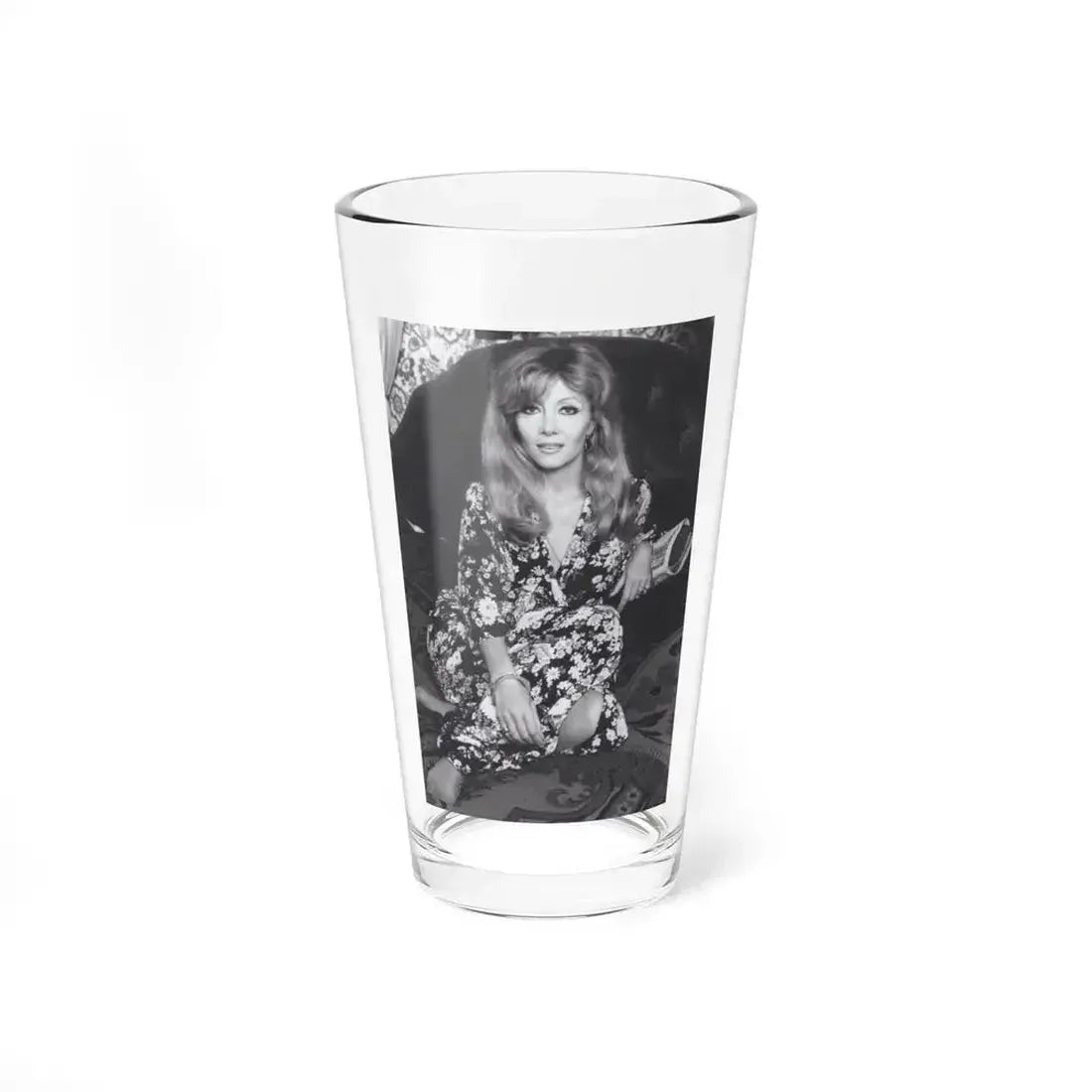 Ingrid Pitt #130 (Vintage Female Icon) Pint Glass 16oz 16oz - Go Mug Yourself