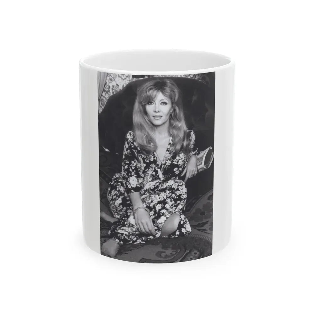 Ingrid Pitt #130 (Vintage Female Icon) White Coffee Mug 11oz - Go Mug Yourself