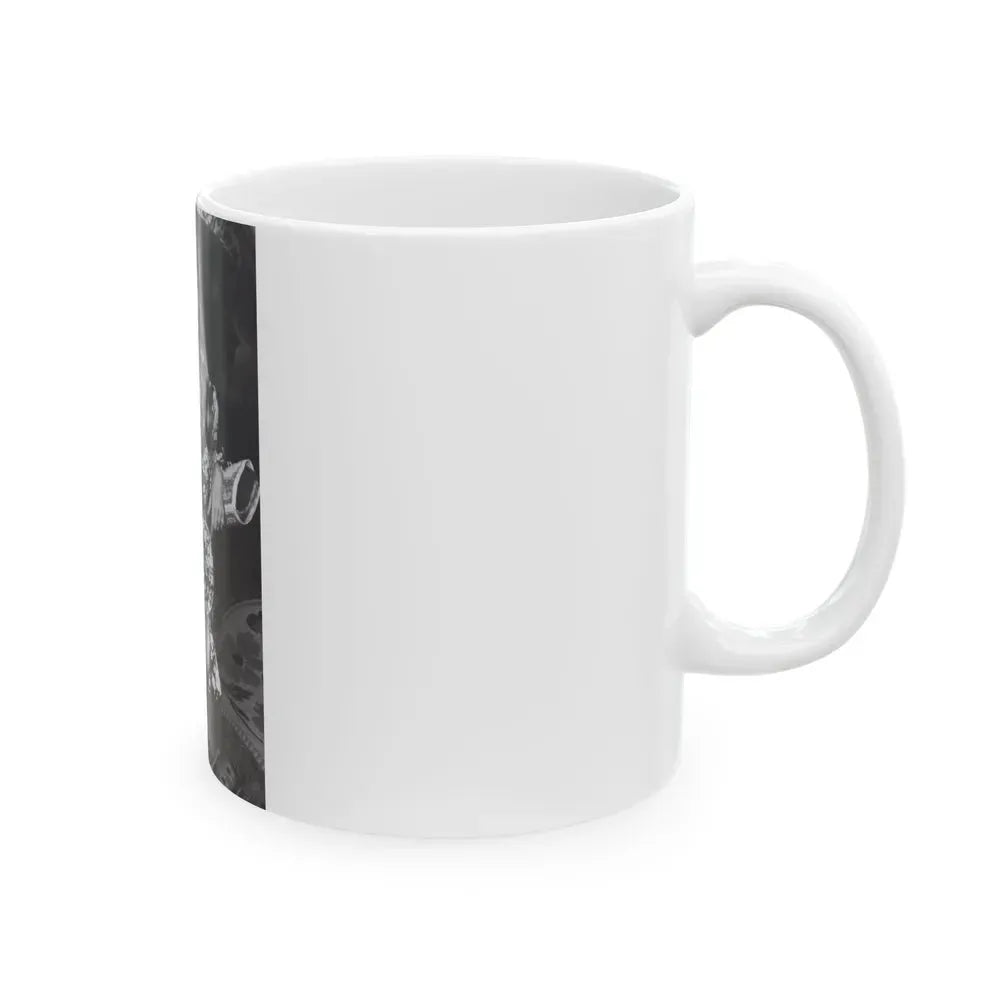 Ingrid Pitt #130 (Vintage Female Icon) White Coffee Mug - Go Mug Yourself