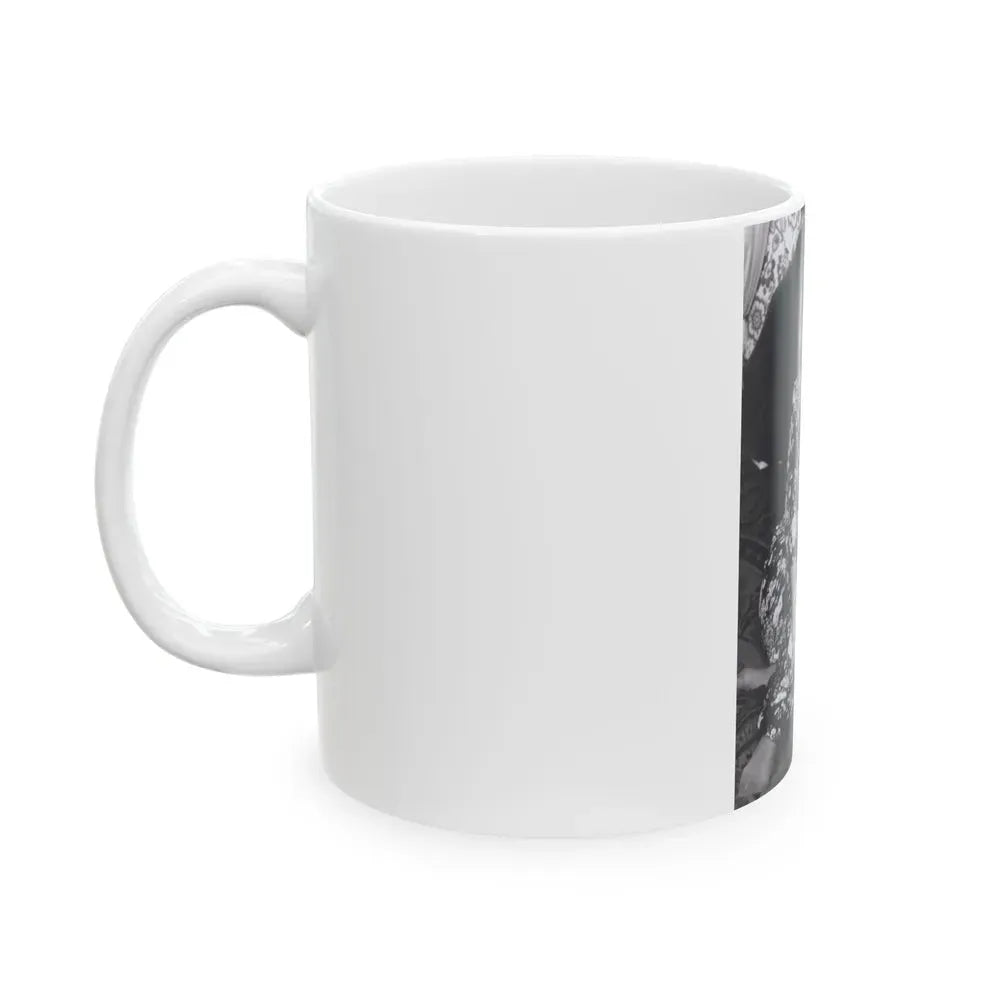 Ingrid Pitt #130 (Vintage Female Icon) White Coffee Mug - Go Mug Yourself