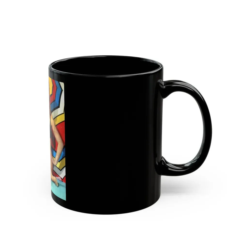 Ingrid Pitt #131 (Vintage Female Icon) Black Coffee Mug - Go Mug Yourself