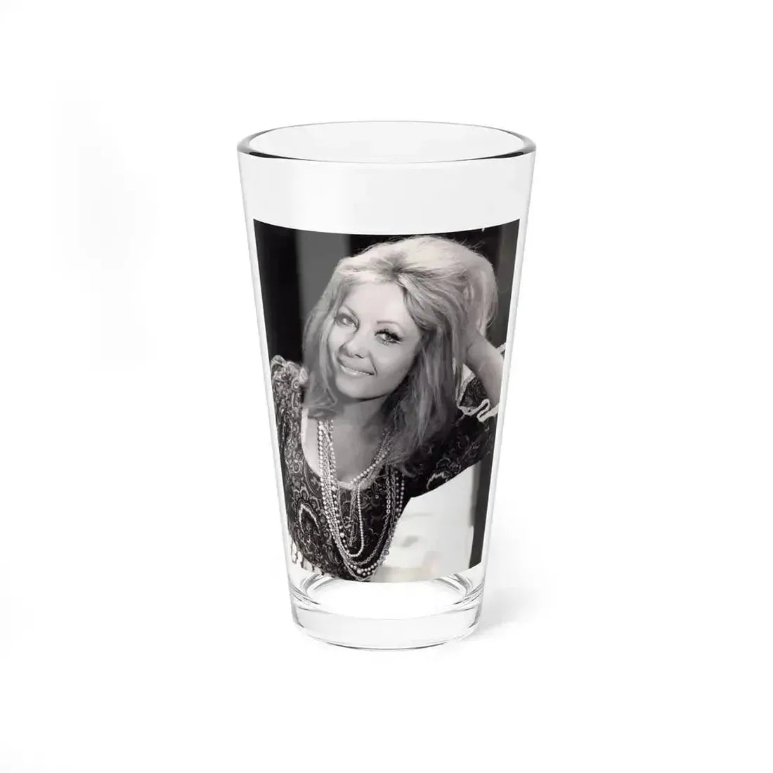 Ingrid Pitt #132 (Vintage Female Icon) Pint Glass 16oz 16oz - Go Mug Yourself