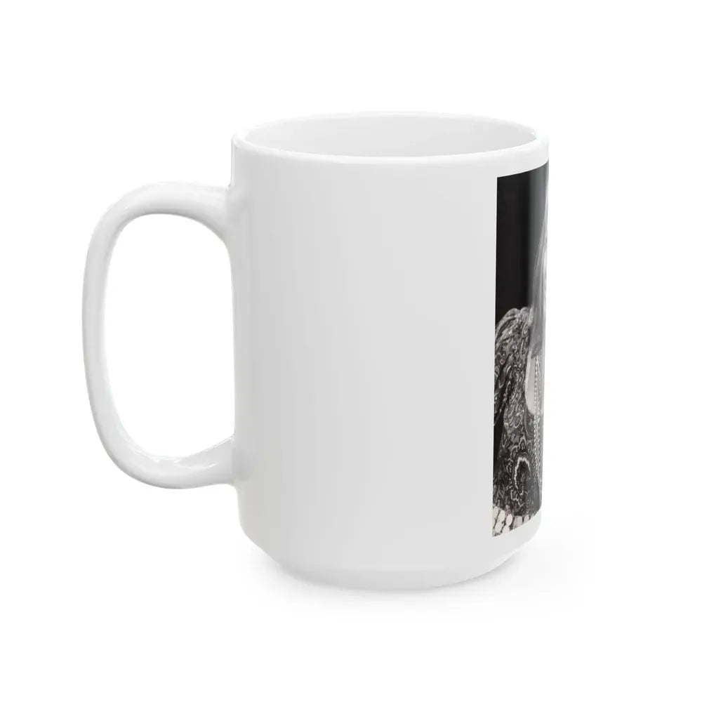 Ingrid Pitt #132 (Vintage Female Icon) White Coffee Mug - Go Mug Yourself