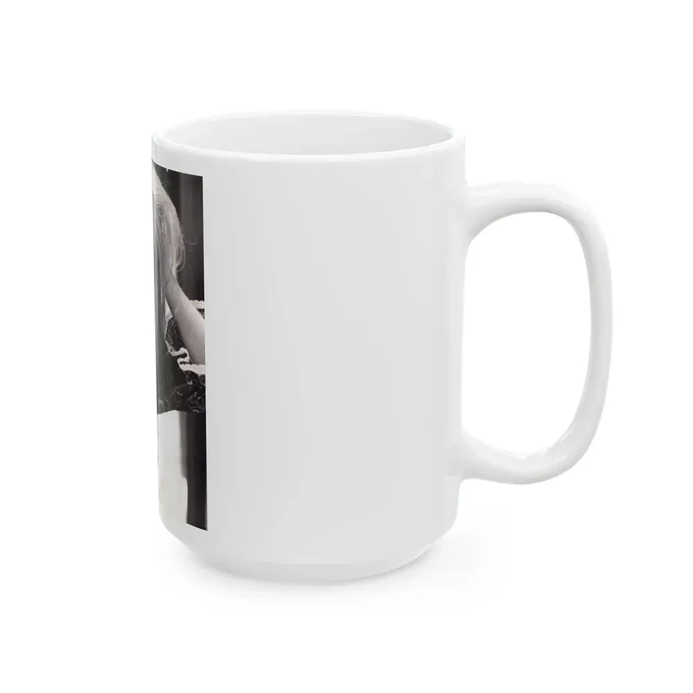 Ingrid Pitt #132 (Vintage Female Icon) White Coffee Mug - Go Mug Yourself