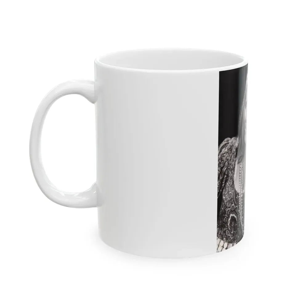 Ingrid Pitt #132 (Vintage Female Icon) White Coffee Mug - Go Mug Yourself