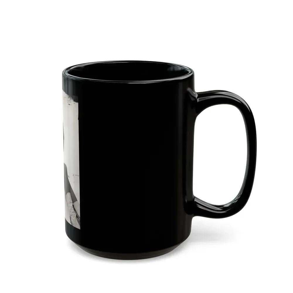 Ingrid Pitt #133 (Vintage Female Icon) Black Coffee Mug - Go Mug Yourself