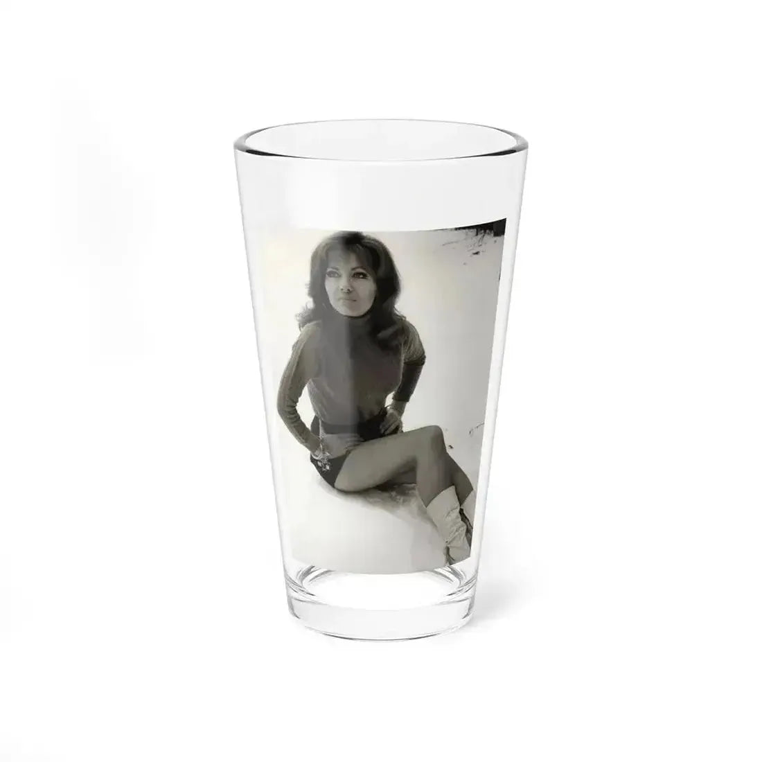 Ingrid Pitt #133 (Vintage Female Icon) Pint Glass 16oz 16oz - Go Mug Yourself