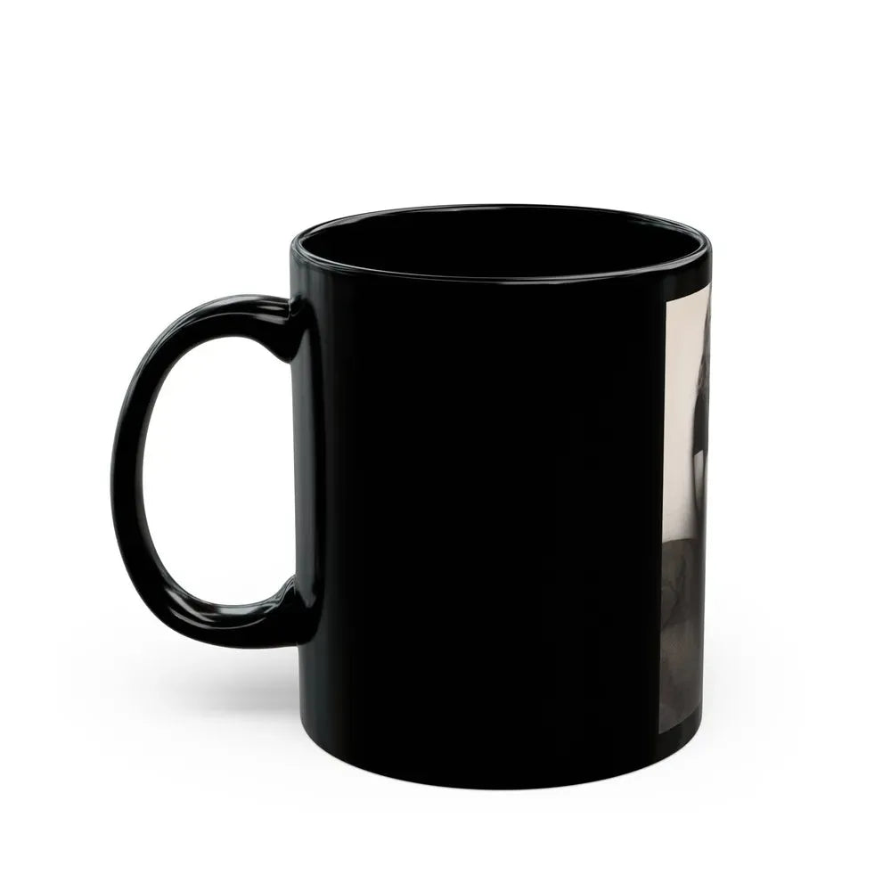Ingrid Pitt #134 (Vintage Female Icon) Black Coffee Mug - Go Mug Yourself