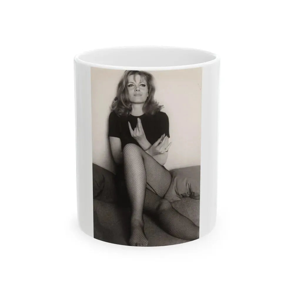 Ingrid Pitt #134 (Vintage Female Icon) White Coffee Mug 11oz - Go Mug Yourself