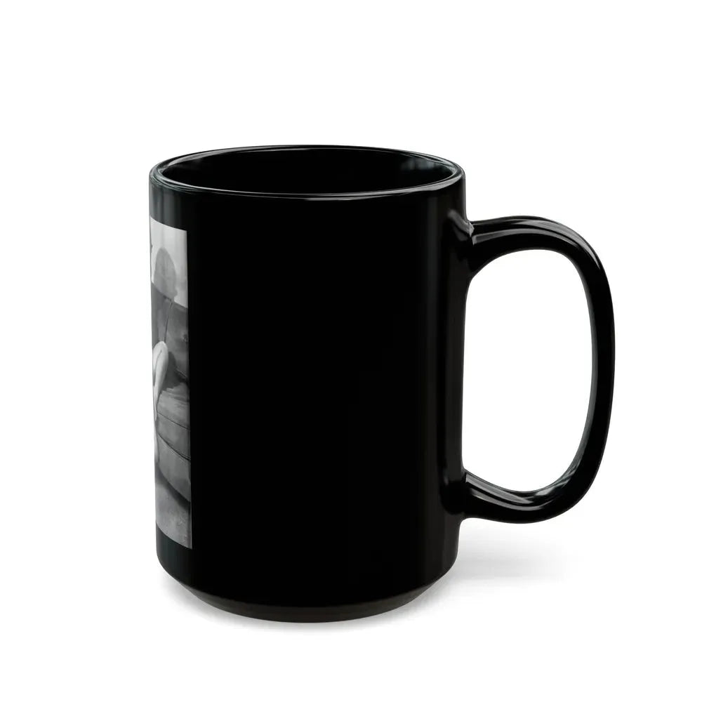Ingrid Pitt #135 (Vintage Female Icon) Black Coffee Mug - Go Mug Yourself