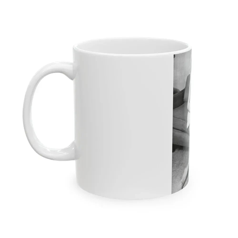 Ingrid Pitt #135 (Vintage Female Icon) White Coffee Mug - Go Mug Yourself