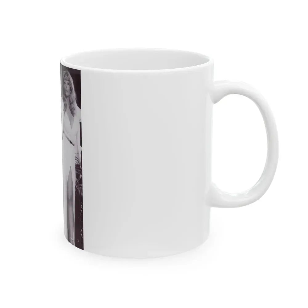 Ingrid Pitt #136 (Vintage Female Icon) White Coffee Mug - Go Mug Yourself